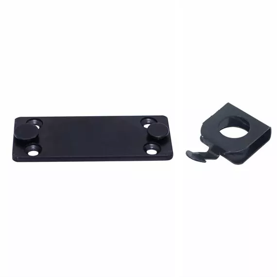 Pièces de connexion noires pour quincaillerie de meubles